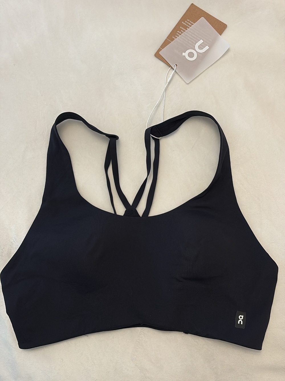 On Running Black Strappy Low-Impact Sports Bra for Women